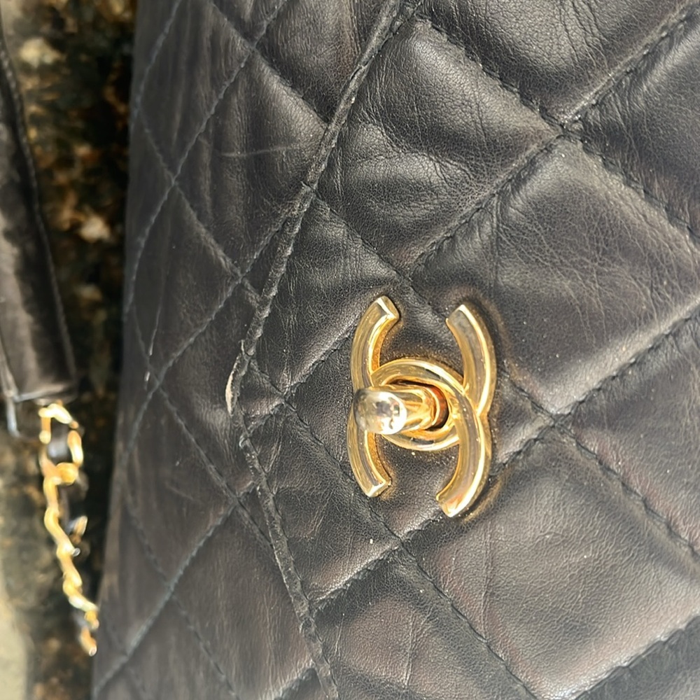 Vintage from 70s authentic Chanel briefcase - Picture 3 of 9
